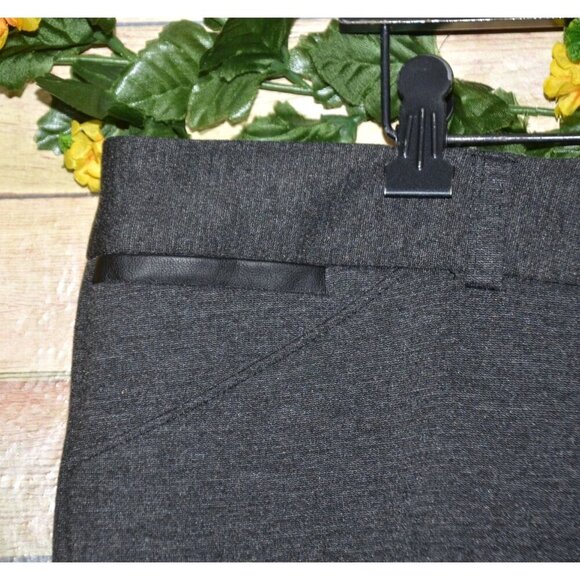 Alfani Pants Women 18 Charcoal Gray Curvy Fit Dress Trouser Straight Leg Career - Picture 3 of 8